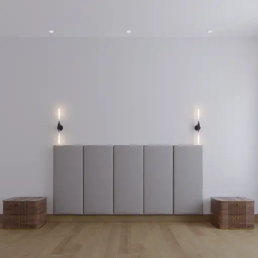 WALL FURNITURE PANELING® Cabecera 200 para Cama en Diferentes Medidas, Colores y Anchos, Tela de Terciopelo, Fácil ajuste y Limpieza