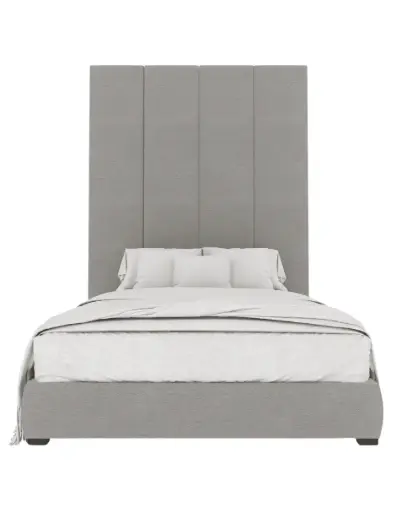 WALL FURNITURE PANELING® Beds 240, Cama de diseño con Cabecera 52 de tapicería de Calidad Superior + Base de cama Reforzado con angulos de Acero + Somier de Alta Resistencia