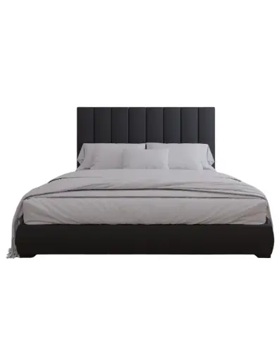 WALL FURNITURE PANELING® Beds, Cama de diseño con Paneles de tapicería de Calidad Superior + BAse de cama Reforzado con angulos de Acero + Somier de Alta Resistencia