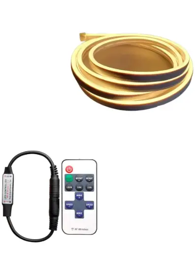 Luz LED superior horizontal + control remoto para modelos de cama MODERN LUXURY de cabeceras 120 cm altura, en cualquier tela y tamaño de cama. Conección directa a la corriente. Sin instalaciones eléctricas.